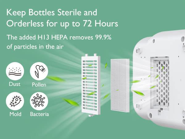 Momcozy KleanPal Pro Baby Bottle Washer, Sterilizer & Dryer w/ 60pcs Cleaning Tablets