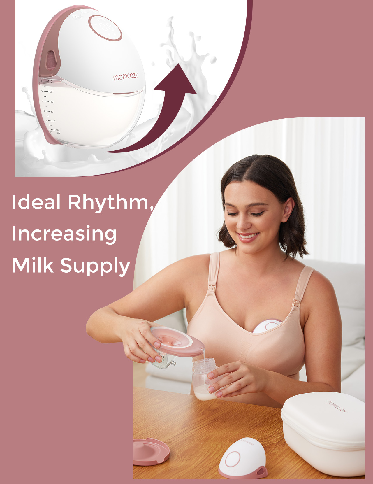 Momcozy M6 Mobile Style™ Hands-free Slim Breast Pump