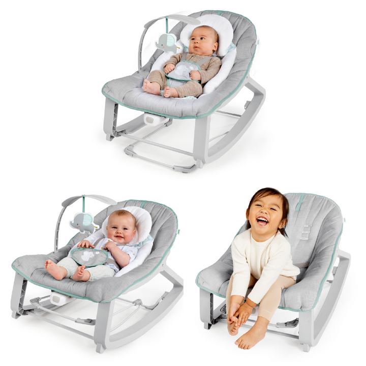 Momobebe 2 in1 Bouncer and Rocker with Electronic Musical - Baby to Toddler