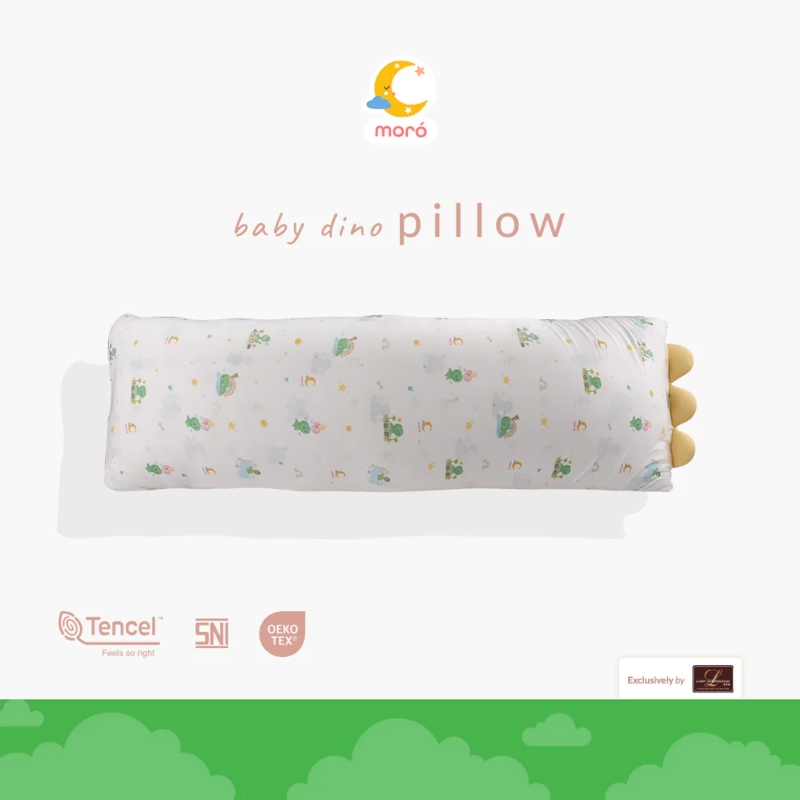 MORO XL Dino Premium Tencel Buddy Pillow + Case