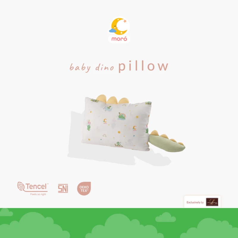 MORO XL Dino Premium Tencel Buddy Pillow + Case