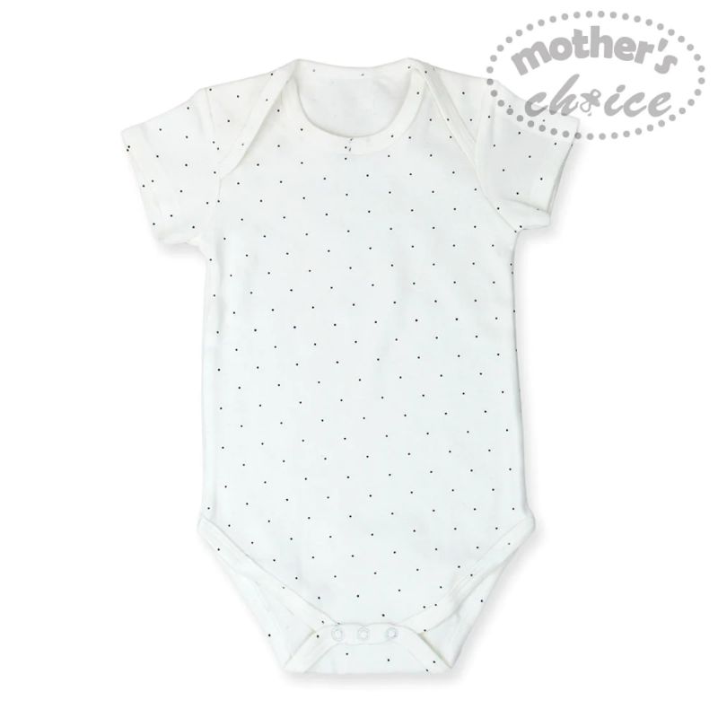 Mother's Choice Baby Unisex Short Sleeve Bodysuit 100% Cotton -2 Pcs (IT11628)