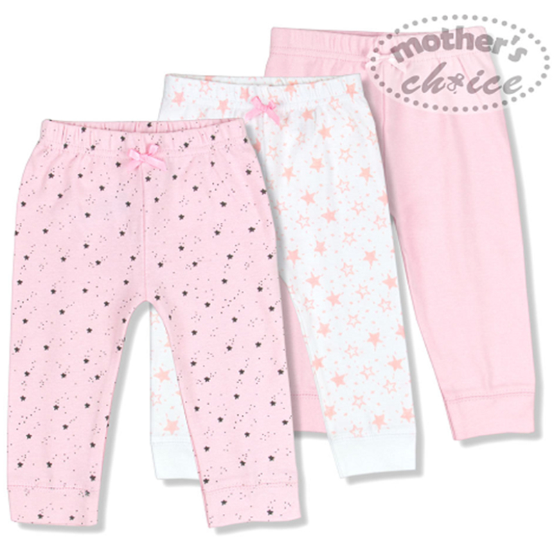 Mother's Choice Baby Legging In 3pcs Pack (Pink/White)