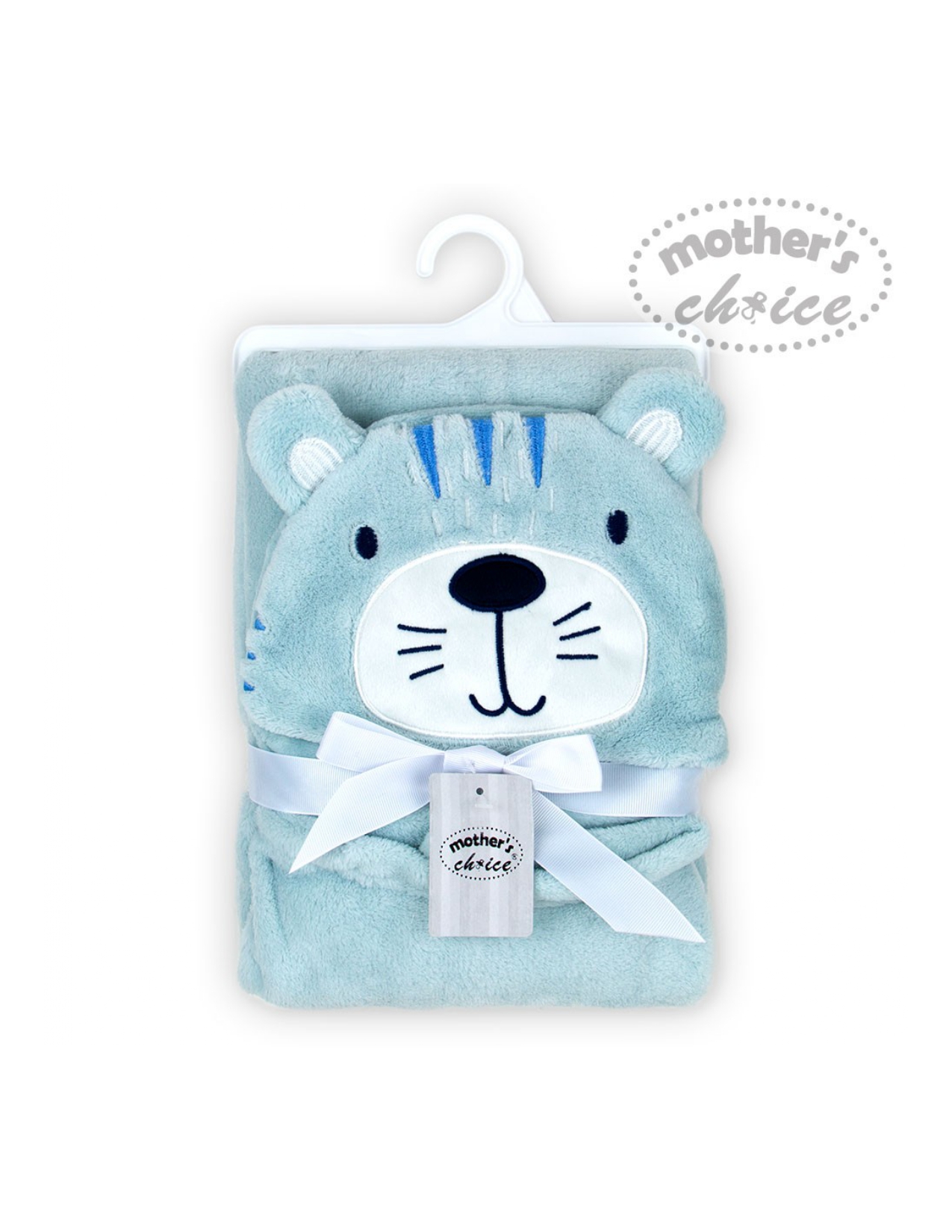 Mother's Choice Baby Hooded Coral Fleece Blanket Tiger