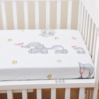 Mums Choice Baby Cot Fitted Sheet 66 x 96Cm