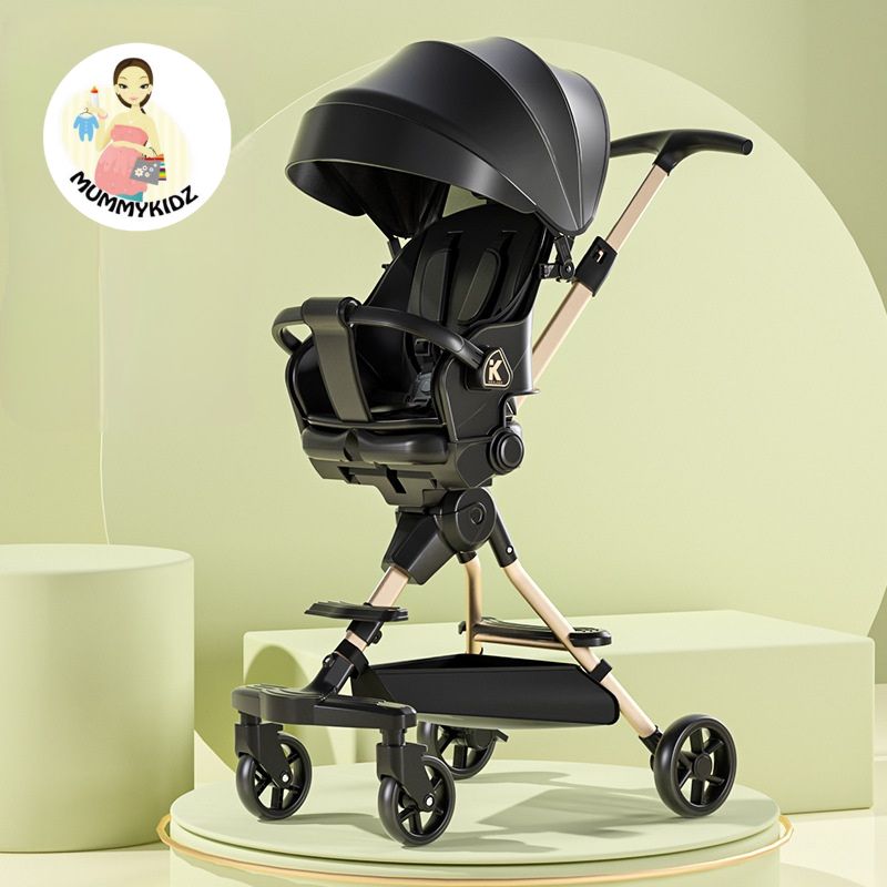 Mummykidz High Profile Baby Carriage Stroller - Black