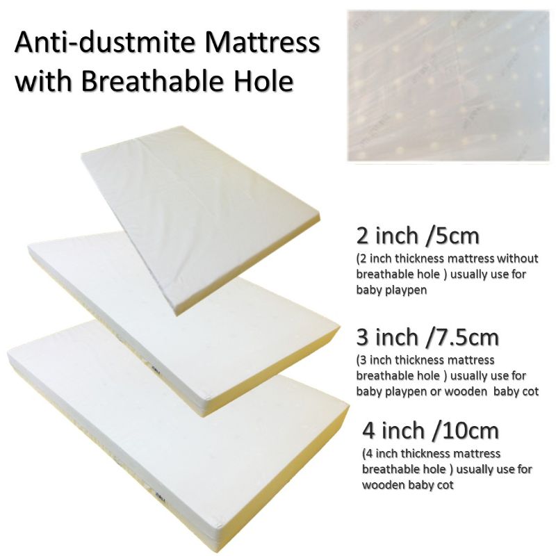 Mums Choice Bamboo Anti Dust Mite High Density Foam Mattress