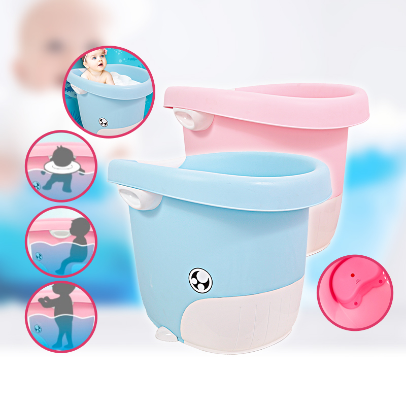 Puku Whale Bath Tub (Blue/Pink) P17018