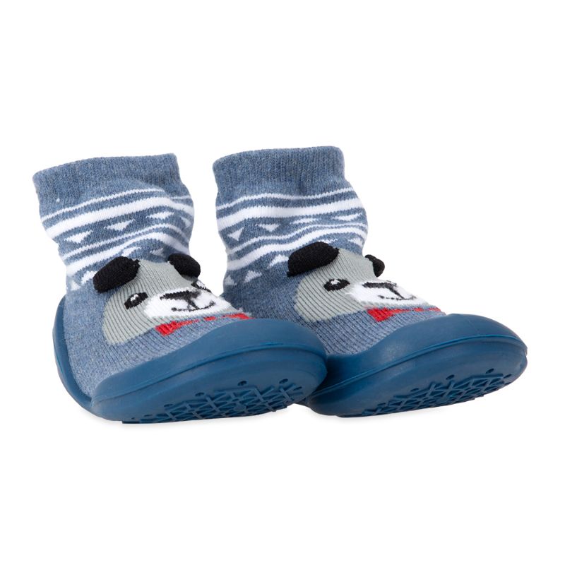Nuby Snekz Sock & Shoe - Blue Bear