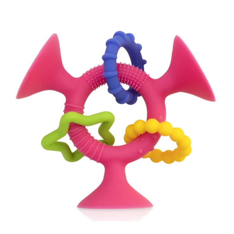 Nuby Silly Suction Three Prong Rings - Assorted