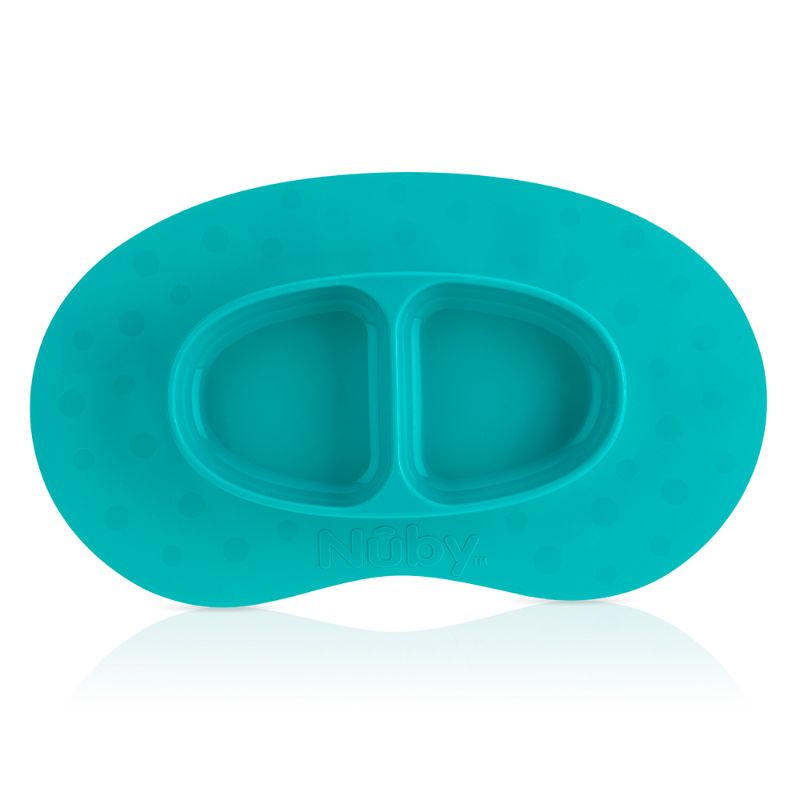 Nuby Sure Grip Silicon Suction Mat with Section Plate