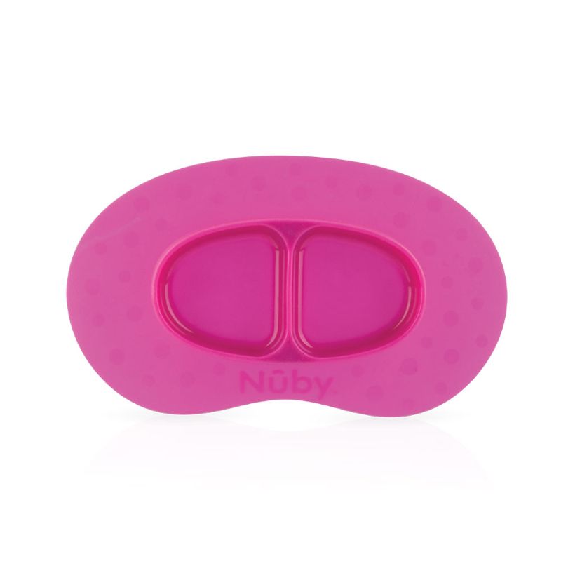 Nuby Sure Grip Silicon Suction Mat with Section Plate