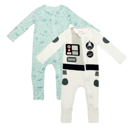 Not Too Big 2 Pack Bamboo Soft Sleepsuit