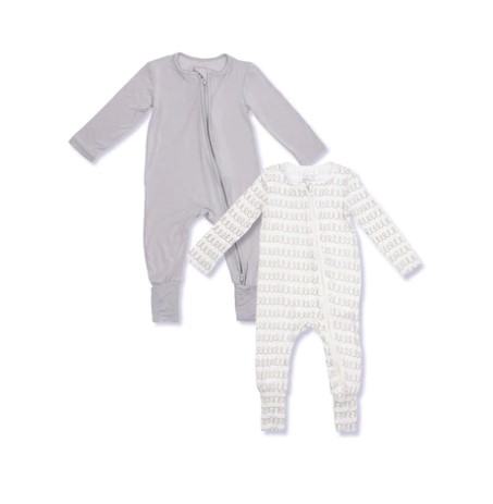 Not Too Big 2 Pack Bamboo Soft Sleepsuit
