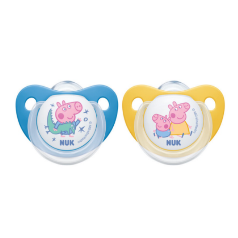 NUK Silicone Soother S2 Peppa Pig, 2/box (NU2165954)