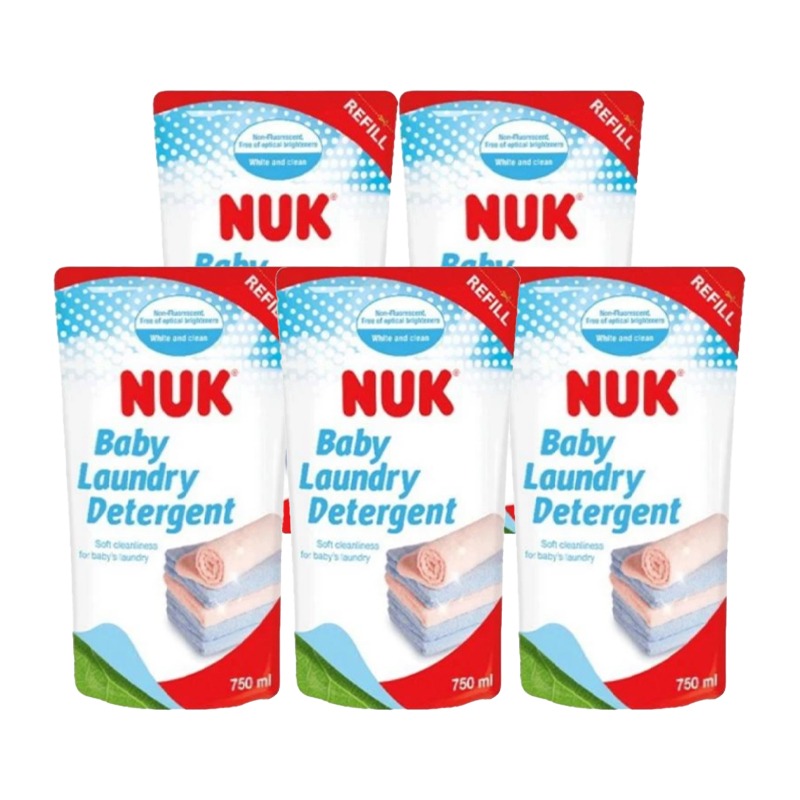 NUK Baby Laundry Detergent 750ml Refill - Bundle of 5