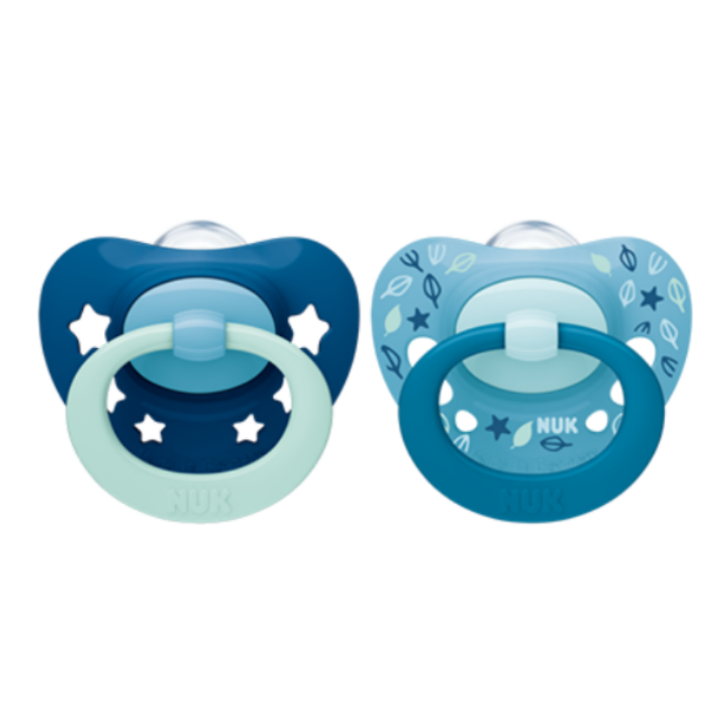 Nuk Silicone Soother S1 Signature Day, 2/box (NU40729800)
