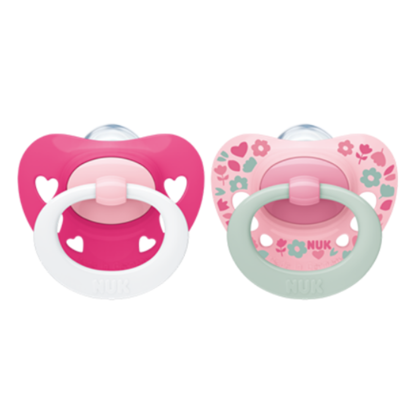 Nuk Silicone Soother S1 Signature Day, 2/box (NU40729800)