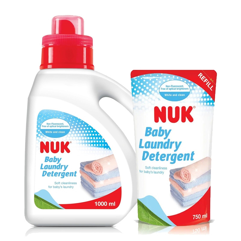 NUK Baby Laundry Detergent 1000ml + Refill 750ml