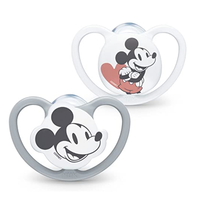 NUK Silicone Soother S2 Mickey Space, 2/box (NU2170282)