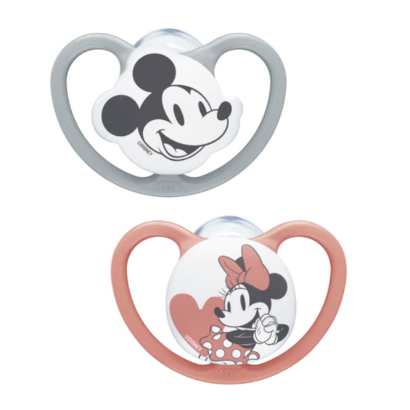 NUK Silicone Soother S3 Mickey Space, 2/box (NU2171182)