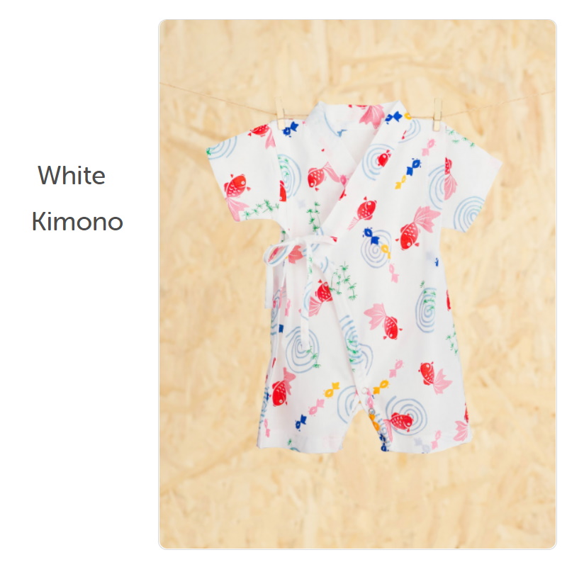 baby-fair Nachuraru White Kimono Onesie 0-18 Months