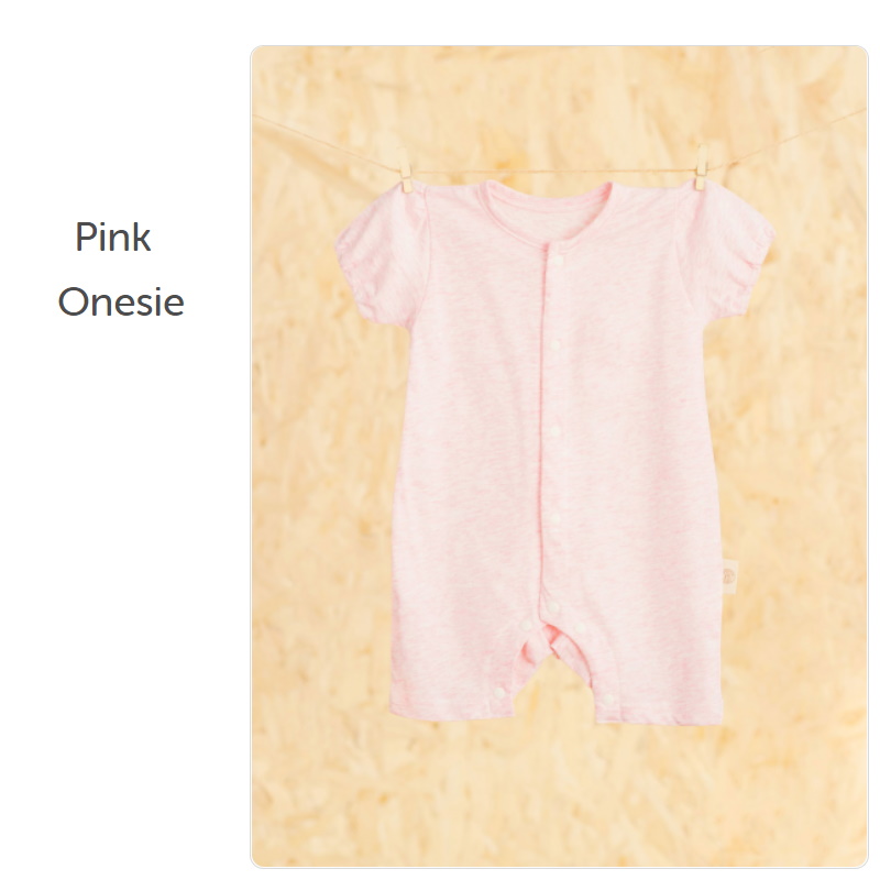 Nachuraru Pink Short Sleeve Onesie 0-18 Months