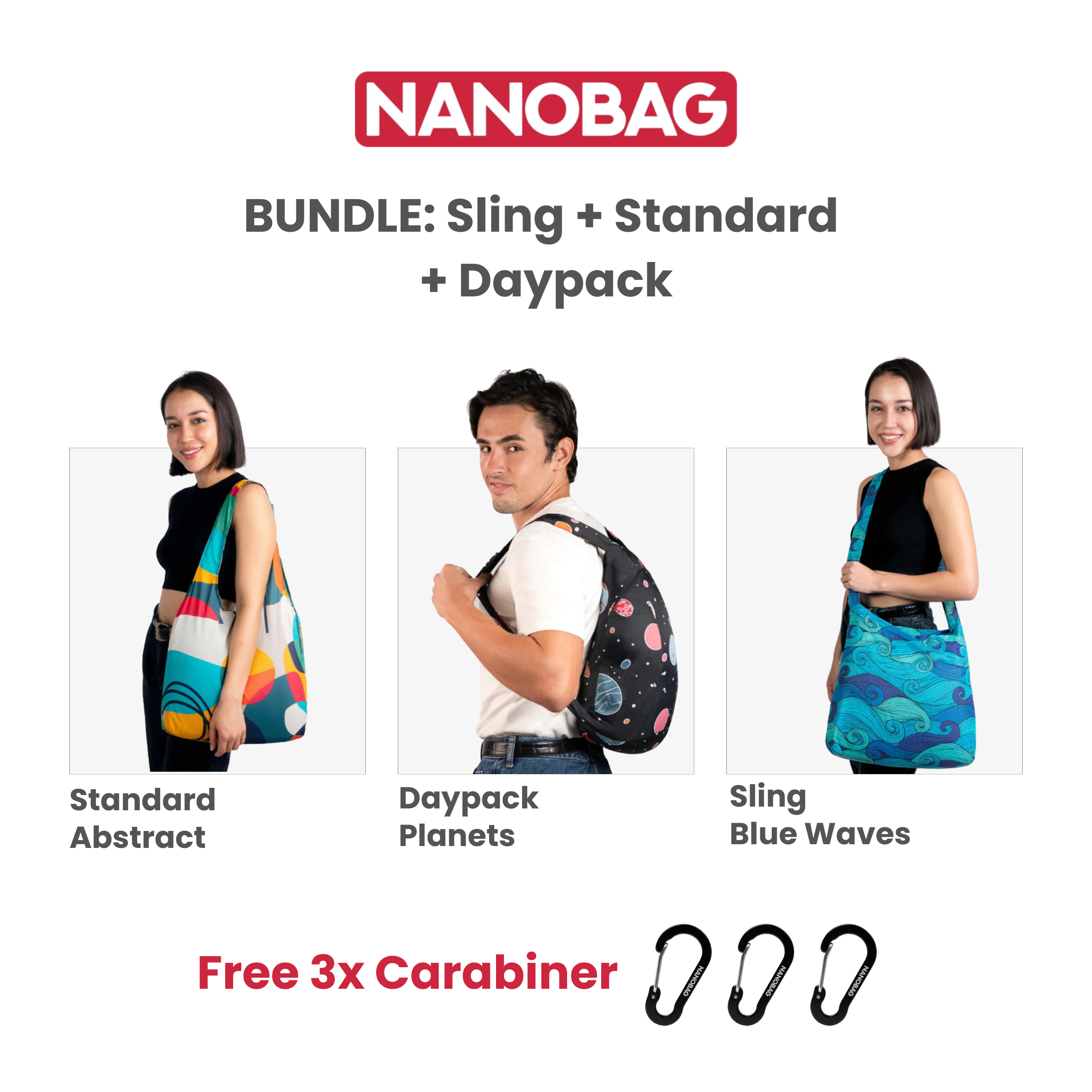 Nanobag Bundle of 3 *Choose Prints at Booth*
