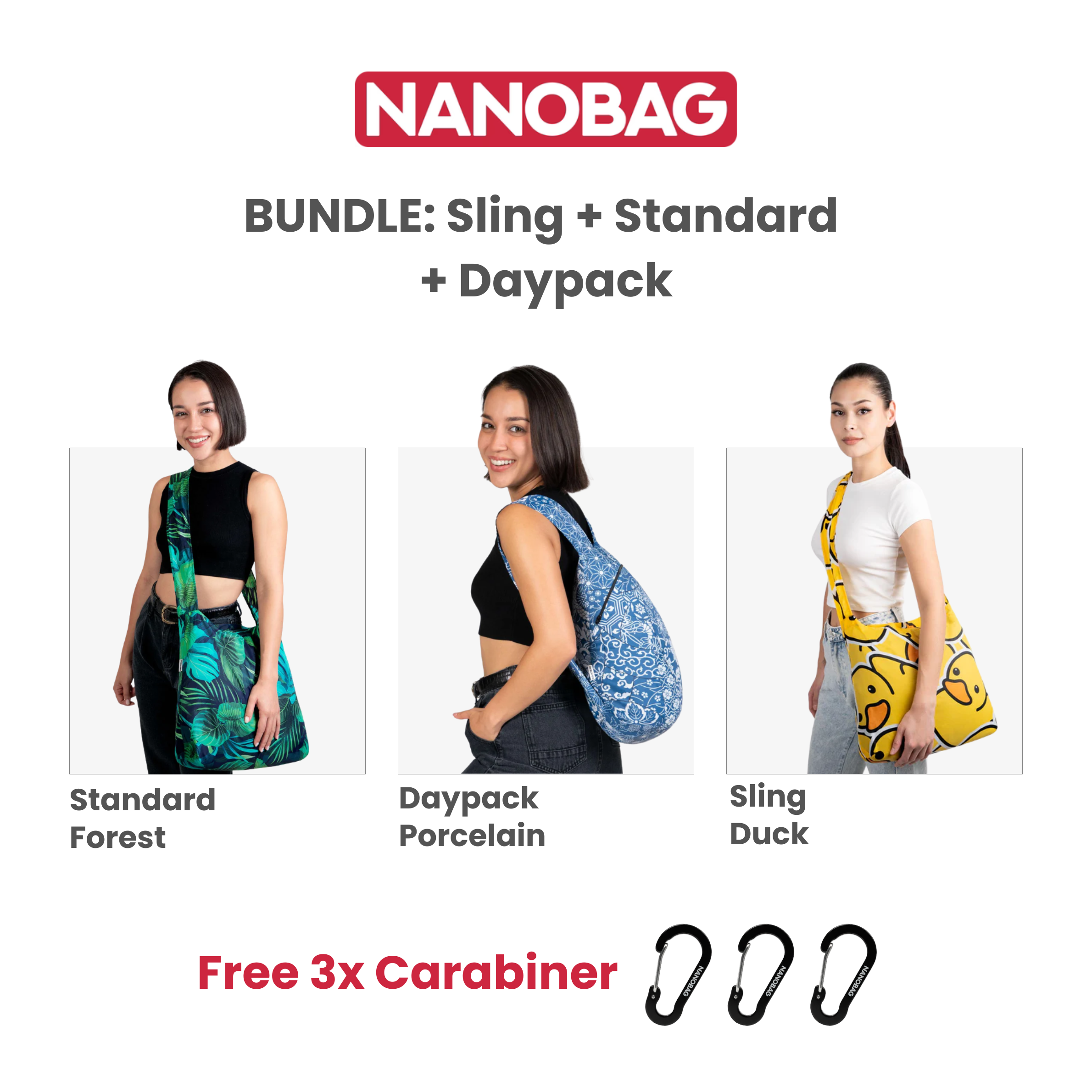 Nanobag Bundle of 3 *Choose Prints at Booth*