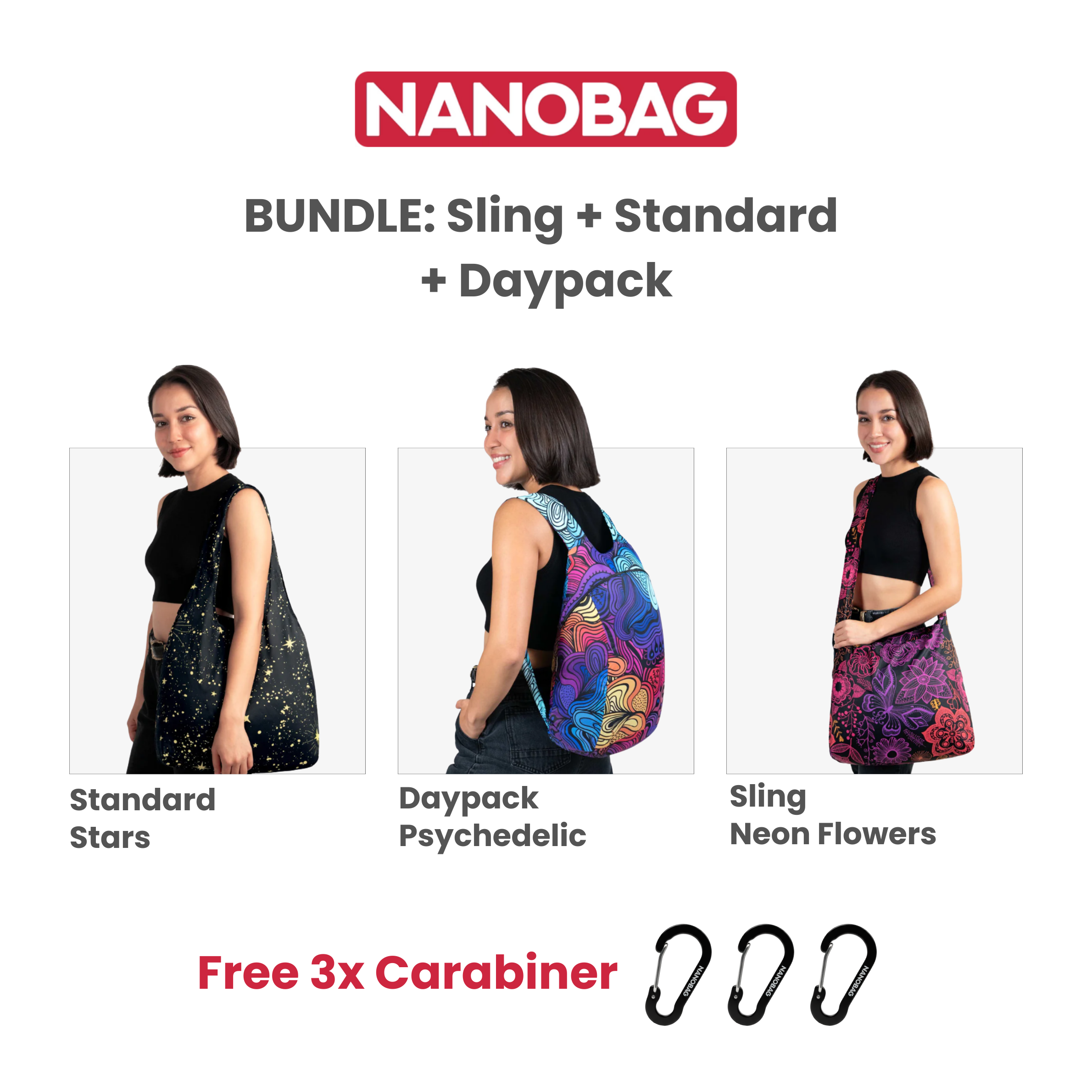 Nanobag Bundle of 3 *Choose Prints at Booth*