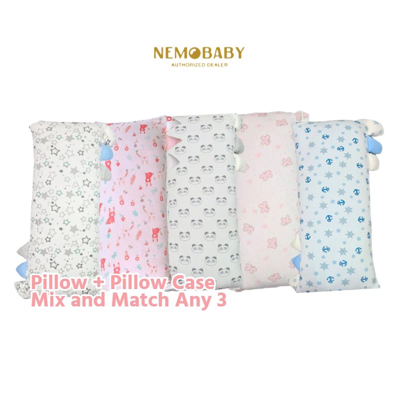 Nemobaby Newborn Bamboo Baby Sleeping Soft Huggable Pillow Set (Bundle of 3) *Choose at Booth