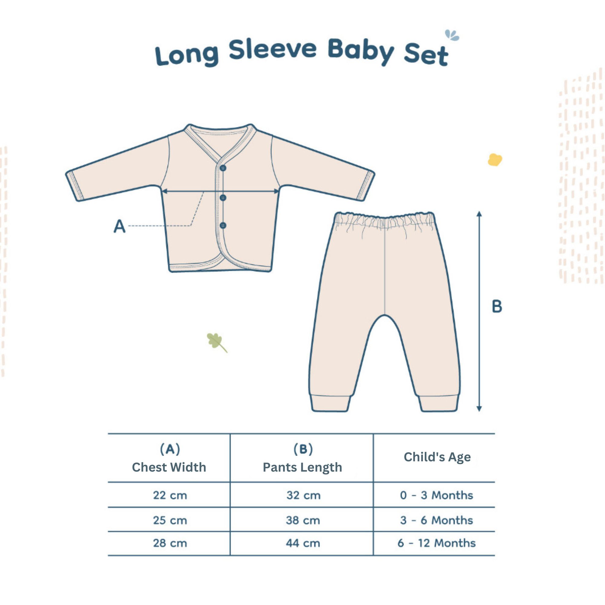 Nice Kids Long Sleeve Button-up Pajamas Set - Cream