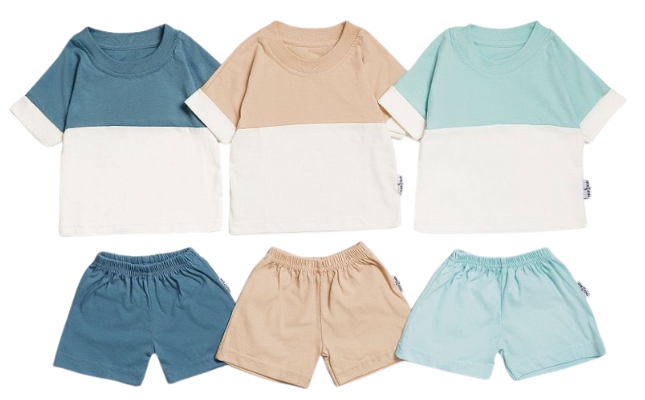 Nice Kids 2-Tone Premium Cotton T-Shirt - Mix & Match Buy 2 for $12