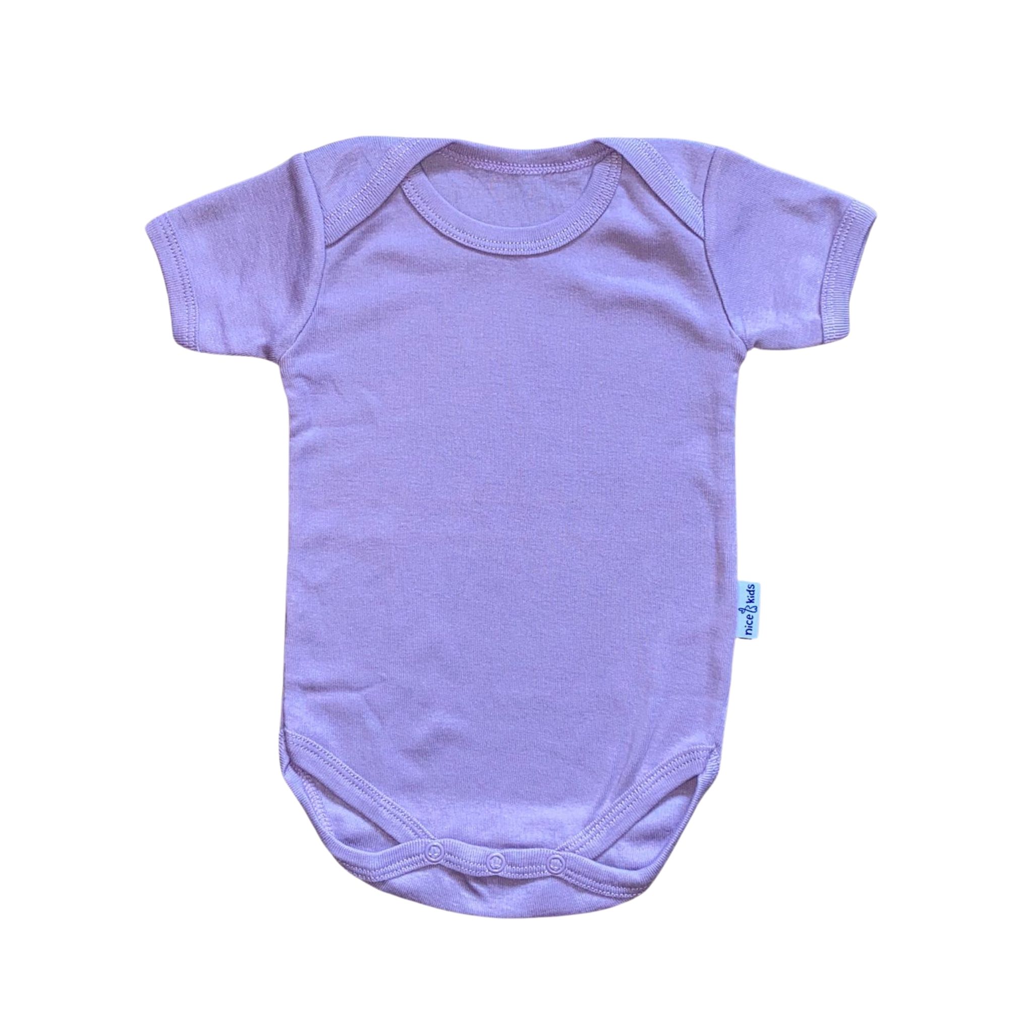 Nice Kids Short Sleeve Romper - Lilac