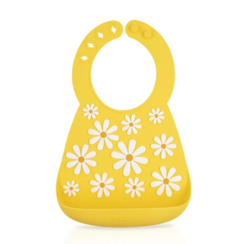 Nuby 3D Silicone Bibs Daisy