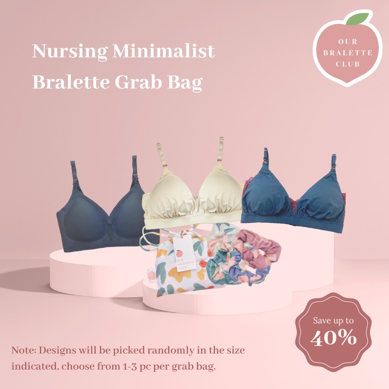 Our Bralette Club 2pcs Minimalist Nursing Bralettes Grab Bag