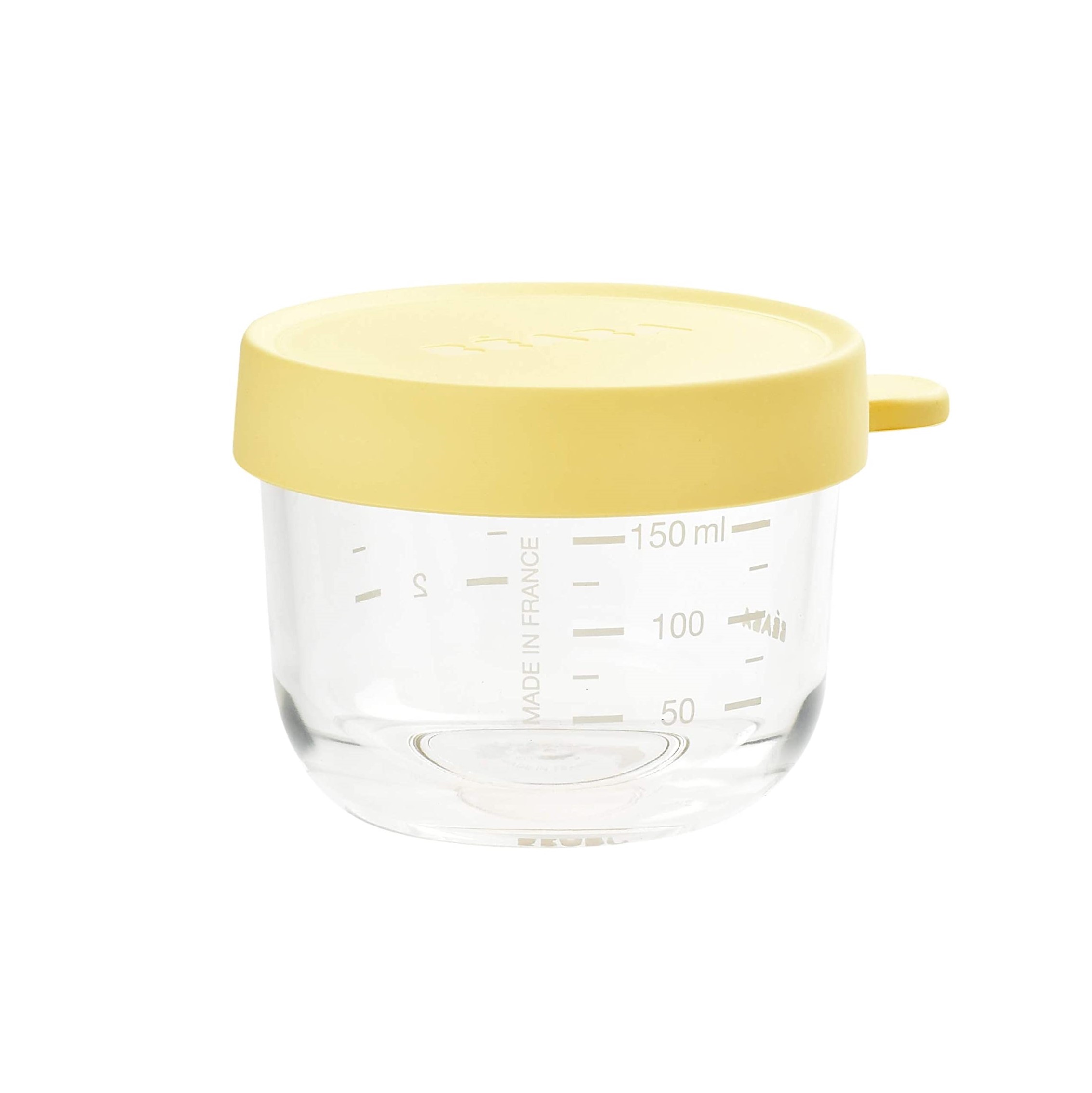 Beaba 150ml Conservation Jar in superior quality glass - Yellow (912651)