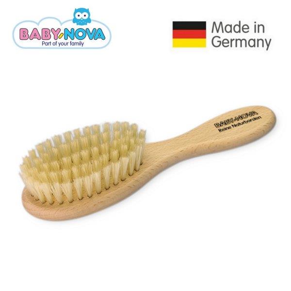Baby Nova Wooden Baby Hair Brush with Natural Bristles