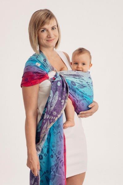 baby-fair LennyLamb Ring Sling - Dragonfly - Farewell to the Sun (Jacquard Weave 100% Cotton)