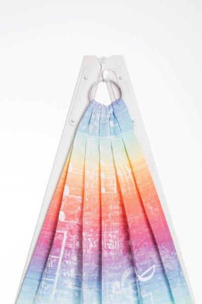 LennyLamb Ring Sling - Symphony Rainbow Dark / Light (Jacquard Weave 100% Cotton)
