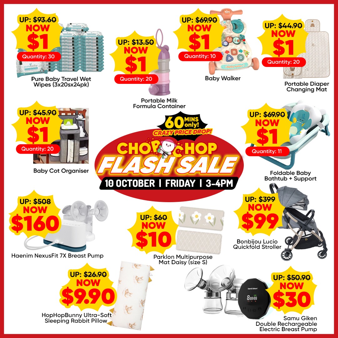 Expo Flash Sale 10 Oct, 3-4pm