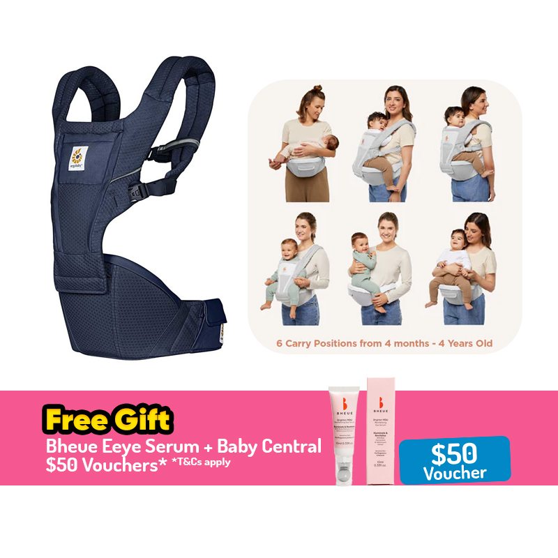 Ergobaby Alta Hip Seat Baby Carrier + FREE GIFT