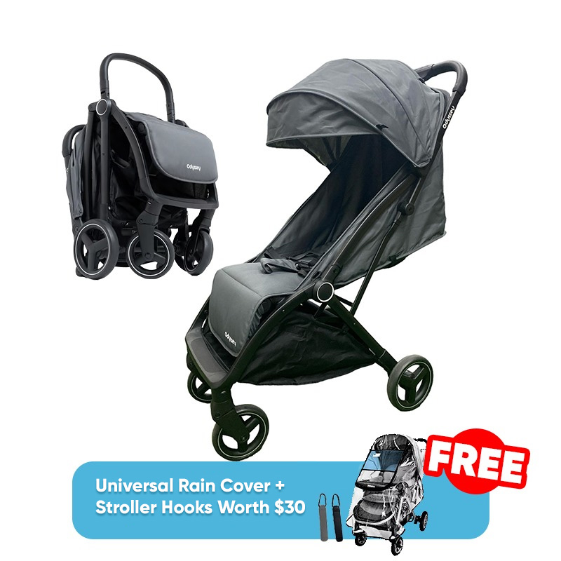 Odyssey Auto Fold Stroller + Stroller Carrier Shoulder Travel Bag + FREE GIFT
