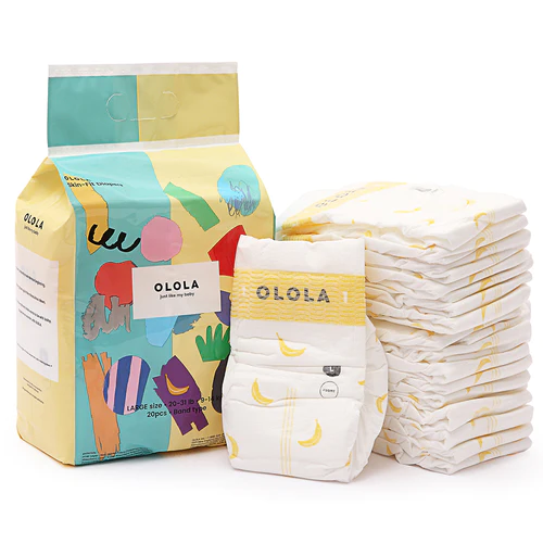 Olola Skin-Fit Band Baby Diaper - L (9-14kg), 20pcs - Bundle Deals Available