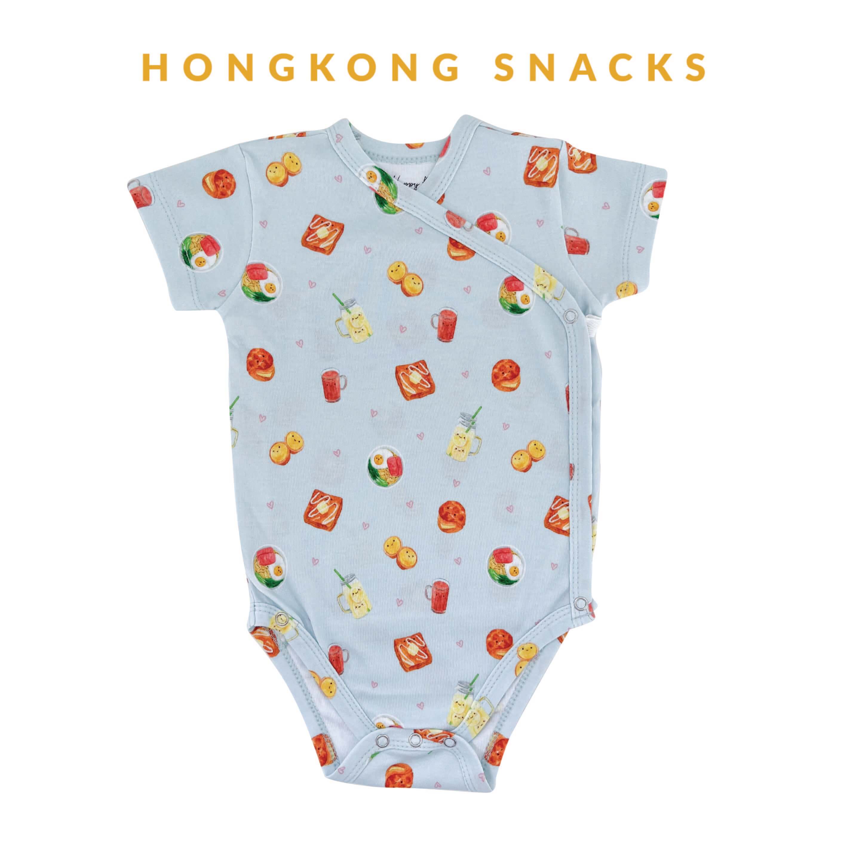 Happyrei Short Sleeve Kimono Onesies - HK Snacks