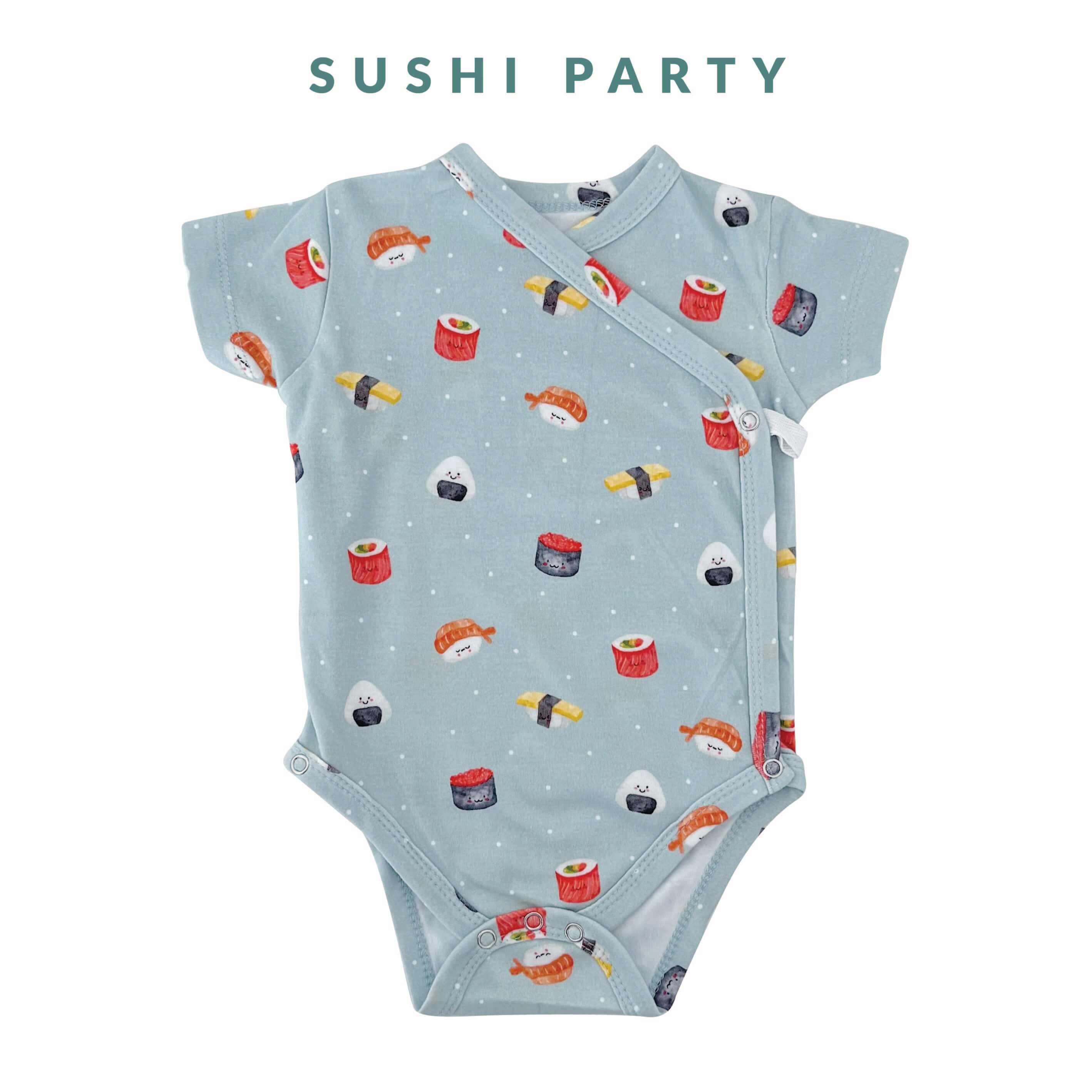 Happyrei Kimono Onesies Short Sleeve - Sushi Party