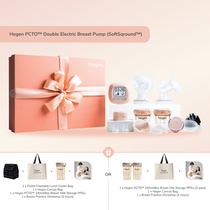 Hegen PCTO™ Double Electric Breast Pump (SoftSqround™)+ FREE Gifts worth $181.90!