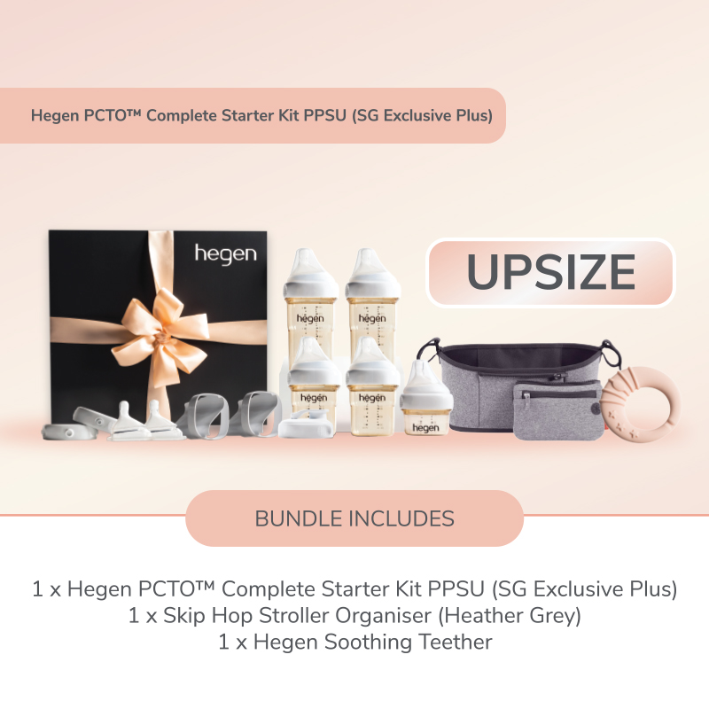 Upsized Bundle - Hegen PCTO™ Complete Starter Kit (SG Exclusive Plus) + Skip Hop Stroller Organizer + Hegen Soothing Teether