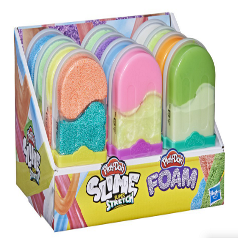 baby-fair Play Doh Slime Super Stretch and Foam Pops Assorted
