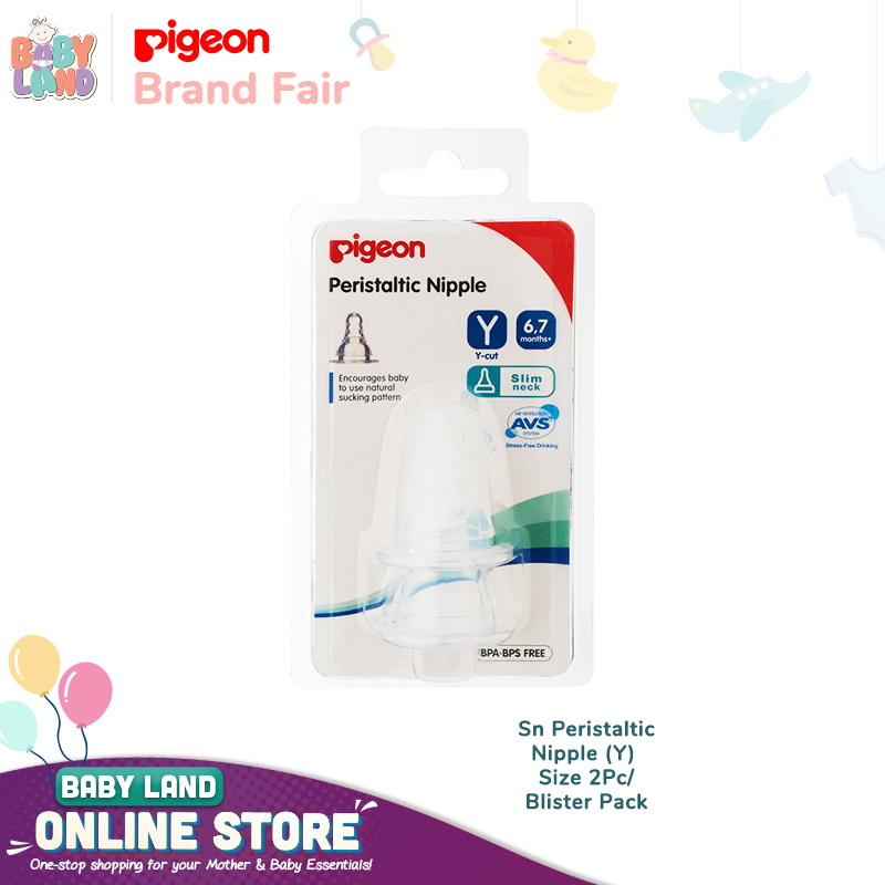 Pigeon SN Peristaltic Nipple (Y) Size 2pcs / Blister Pack